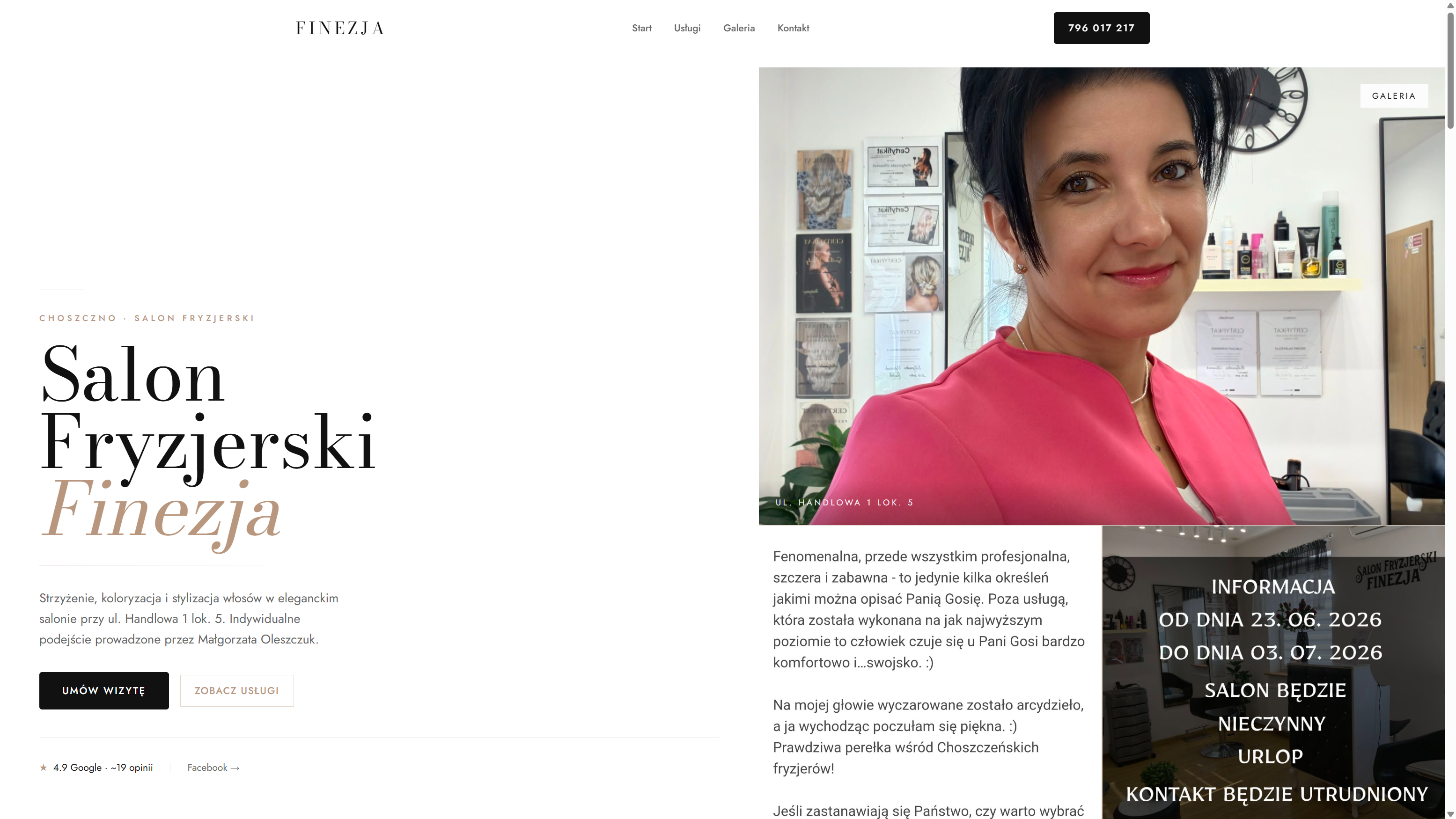 Salon Fryzjerski Finezja